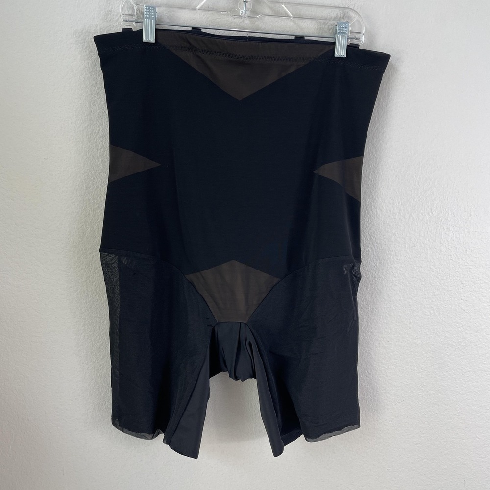 Honeylove SuperPower Shorts Shapewear Womens 3X Black High Waist Mesh Mid Thigh